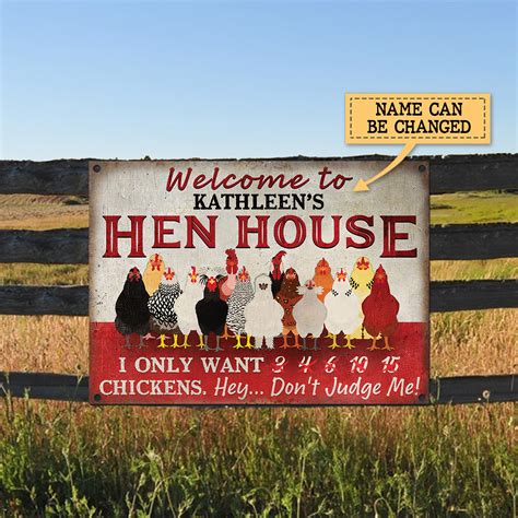 hen house metal sign|Hen House Metal Sign .